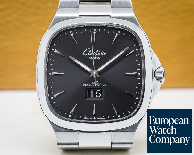Image of Glashutte Original Senator Seventies Panorama Date SS Ruthenium 