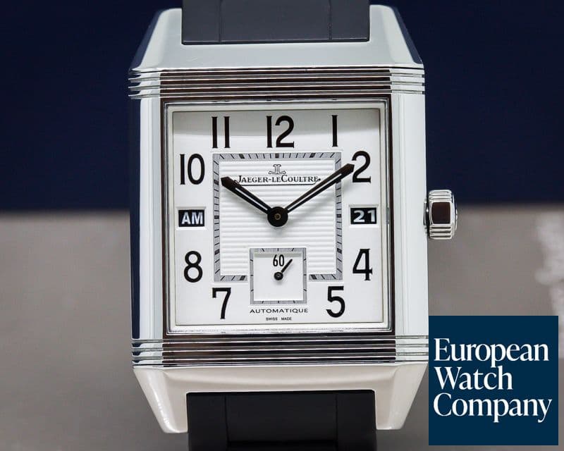 Image of Jaeger LeCoultre Reverso Squadra Hometime SS / Rubber Bracelet