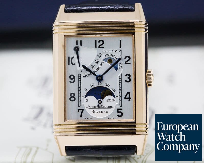 Image of Jaeger LeCoultre Reverso Sun Moon Power Reserve 18K Rose Gold