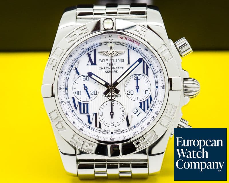 Image of Breitling Chronomat 44 B01 White Dial SS / SS 