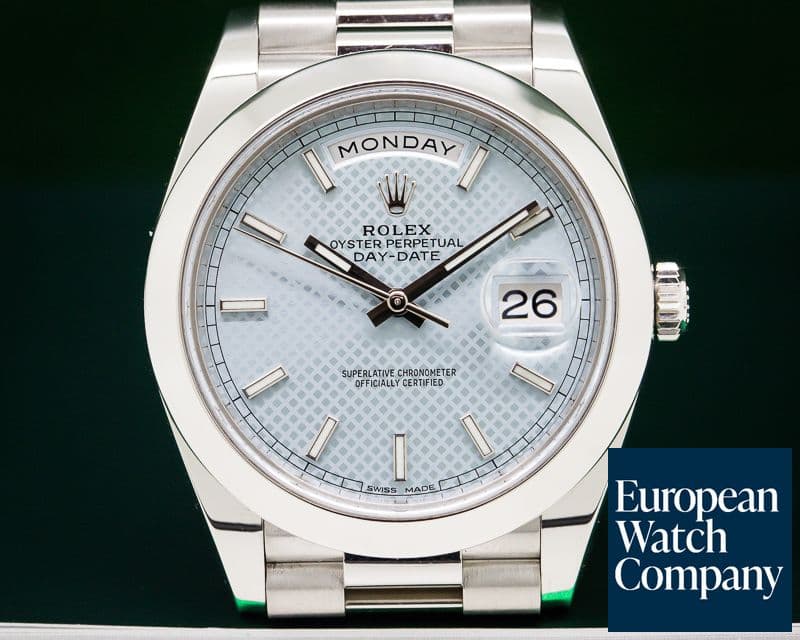 Image of Rolex Day Date Platinum Blue Dial 40mm