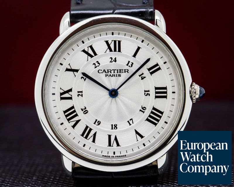 Image of Cartier Ronde Louis "Privee Collection" Manual Wind Platinum