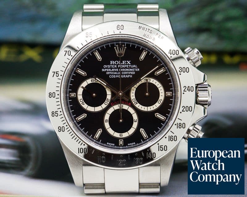Image of Rolex Daytona SS Black Dial Zenith Movement P Series UNPOLISHED FULL SET