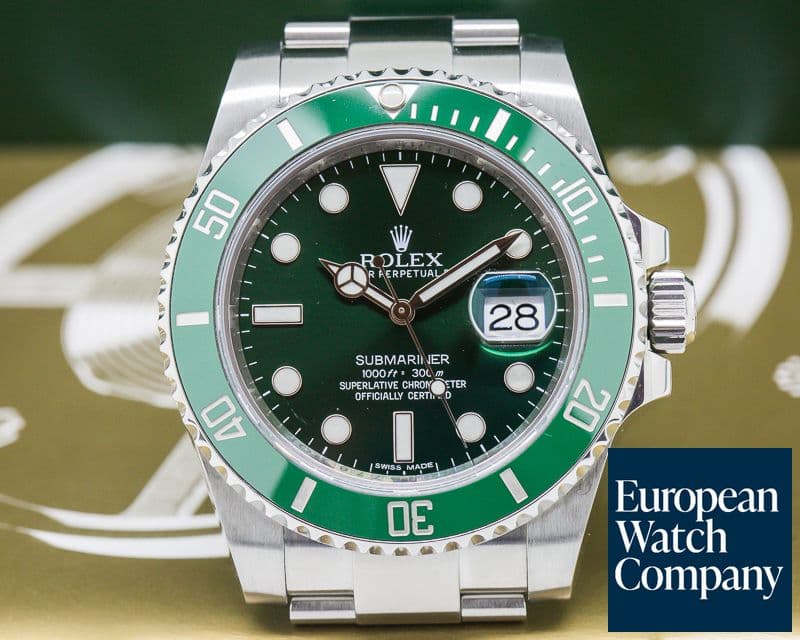 Image of Rolex Submariner Green Ceramic Bezel Green Dial SS