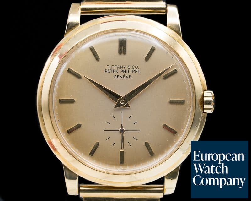Image of Patek Philippe Calatrava 2552 TIFFANY & CO  'DISCO VOLANTE'  18K Yellow / Bracelet