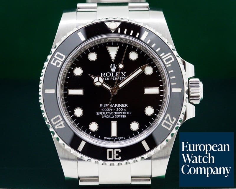 Image of Rolex Submariner No Date Ceramic Bezel SS 