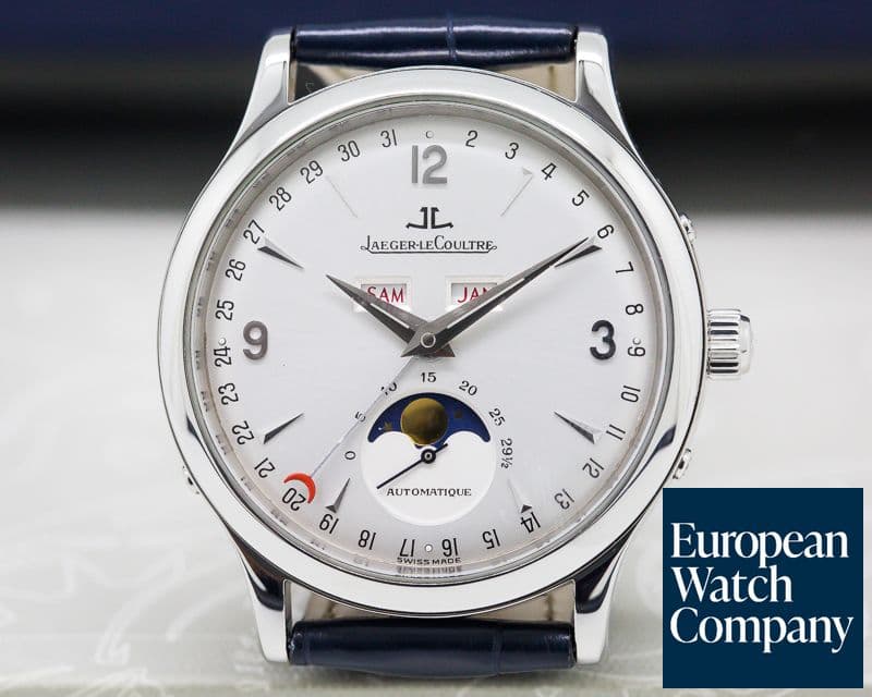 Image of Jaeger LeCoultre Master Moon SS Silver Dial 