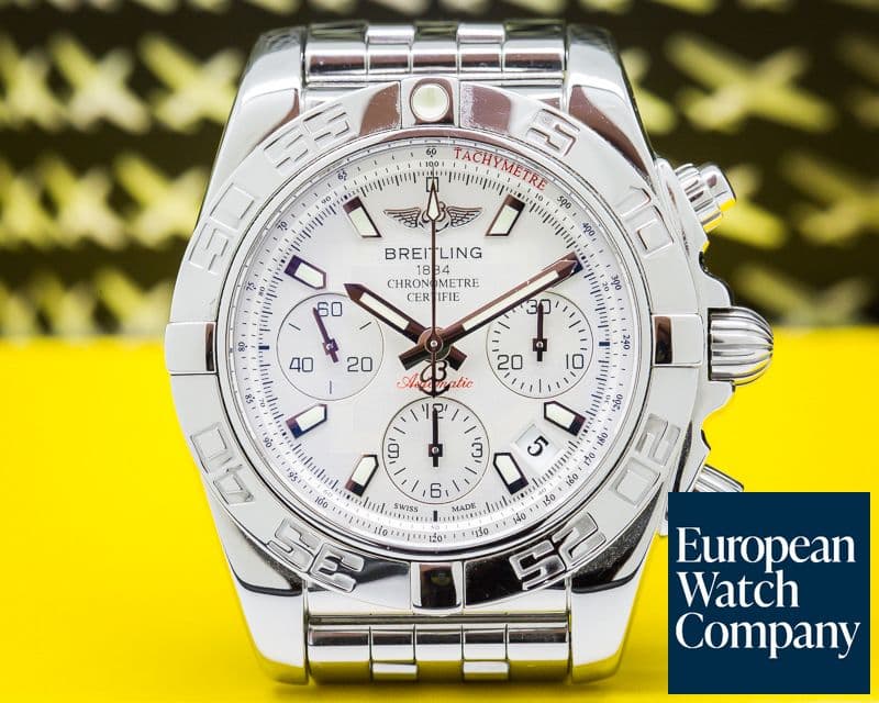 Image of Breitling Chronomat 41 Silver Dial SS / SS Bracelet