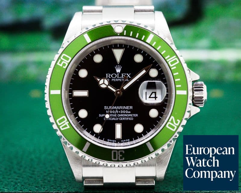 Image of Rolex Submariner 50th Anniversary SS Green Bezel FLAT FOUR