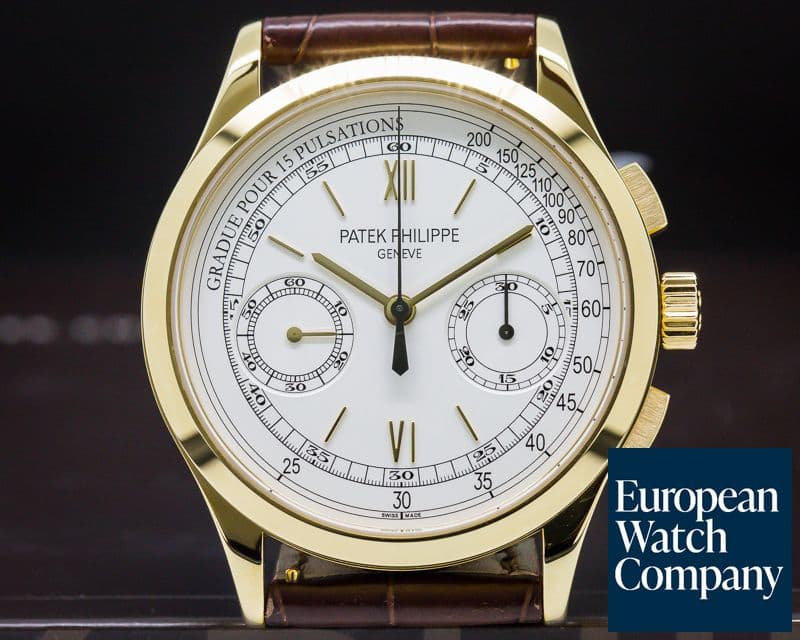 Image of Patek Philippe Chronograph 18K Yellow Gold Pulsation Dial UNWORN