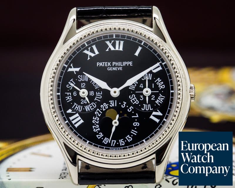 Image of Patek Philippe Perpetual Calendar 18K White Gold / Black Roman Dial Limited