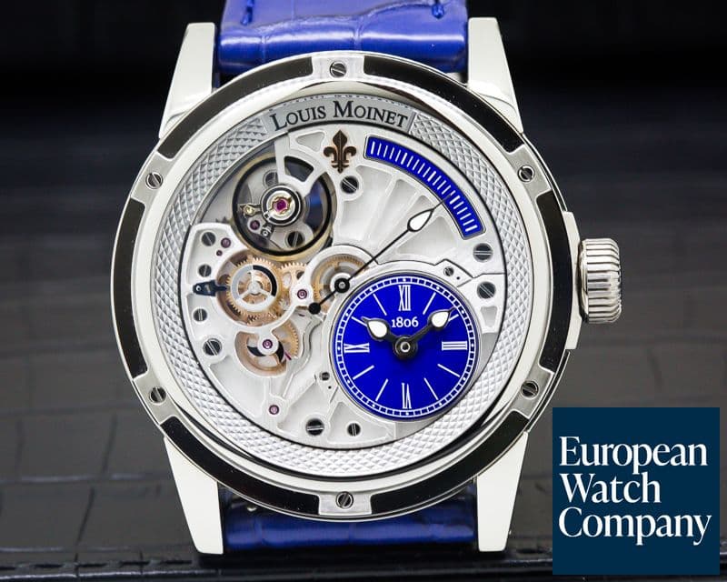 Image of Louis Moinet 20 Second Tempograph Deep Blue 43.5MM / Limited