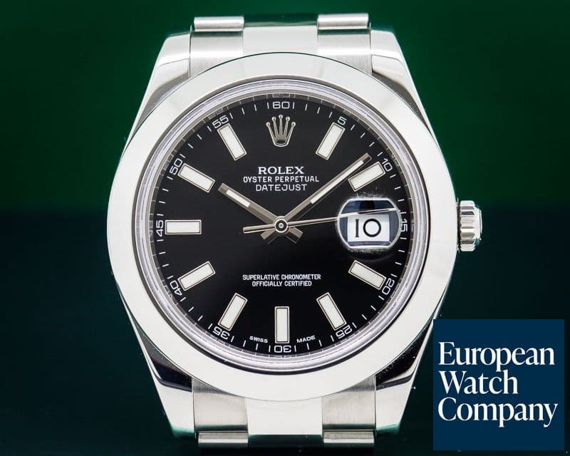 Image of Rolex Datejust II SS Black Dial 