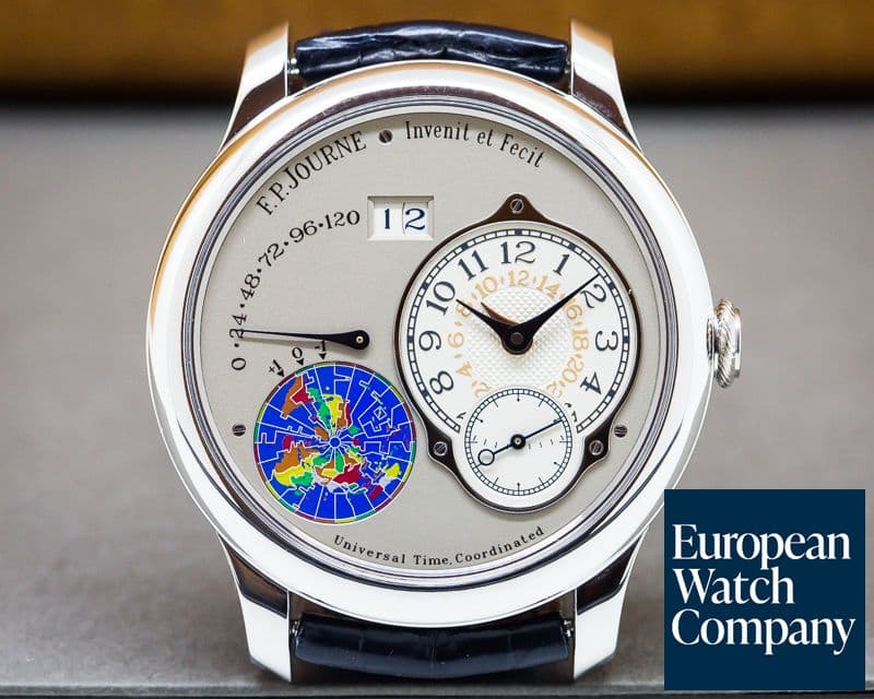 Image of F. P. Journe Octa UTC Platinum Silver Dial / Deployment Buckle