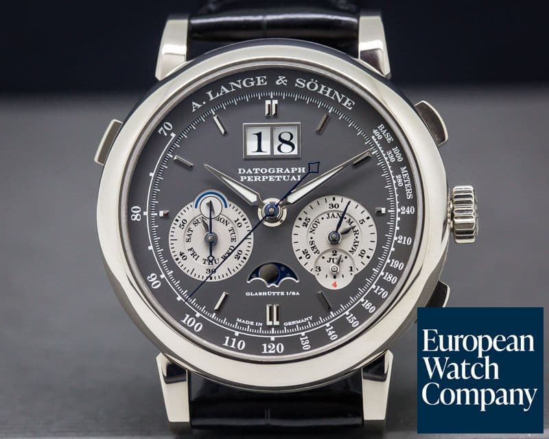 Image of A. Lange and Sohne Datograph Perpetual Calendar Chronograph White Gold RARE 