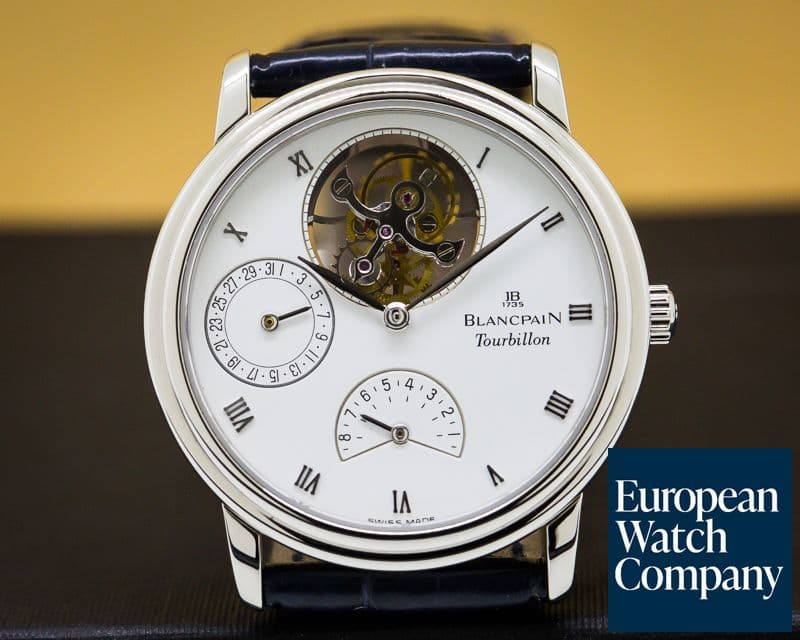 Image of Blancpain Tourbillon Platinum Manual Wind 8 Days
