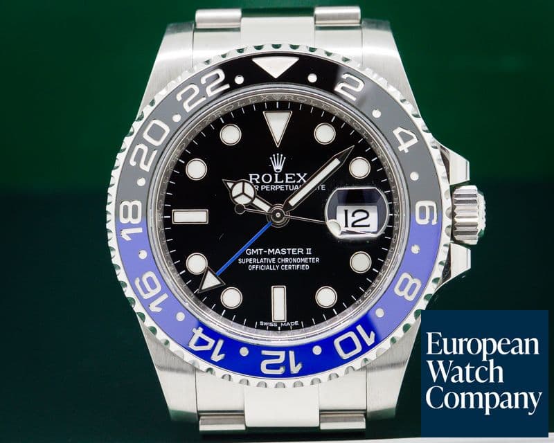 Image of Rolex BLNR GMT Master II Ceramic Black & Blue SS 