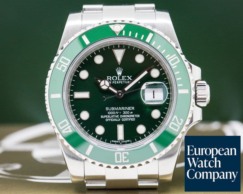 Image of Rolex Submariner Green Ceramic Bezel Green Dial SS