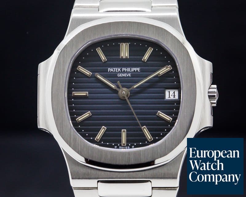 Image of Patek Philippe Nautilus Mid Size Automatic Blue Dial SS NICE