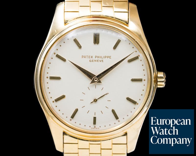 Image of Patek Philippe Vintage Calatrava Automatic Enamel 18K Yellow Gold / Bracelet