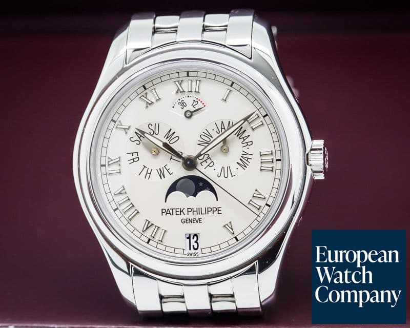 Image of Patek Philippe Annual Calendar Power Reserve Mon 18K White Gold / Bracelet
