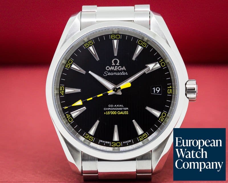 Image of Omega Aqua Terra Co-Axial 150M Black Dial SS Strap + Bracelet