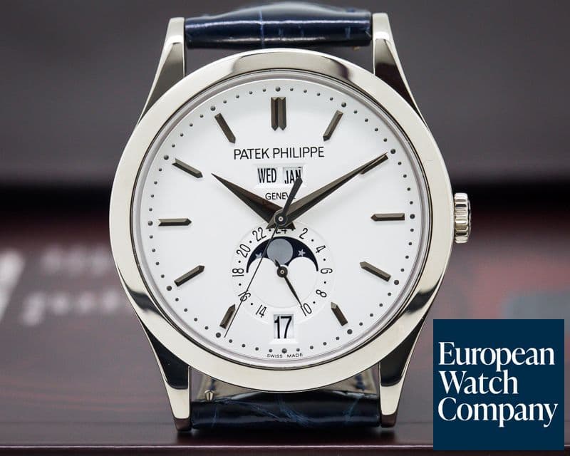 Image of Patek Philippe Annual Calendar Silver Dial 18K White Gold 
