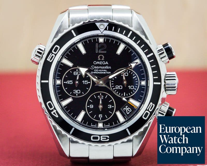 Image of Omega Seamaster Planet Ocean Co Axial Mid-Size Chronograph SS 