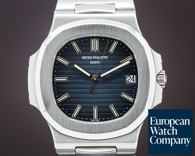 Image of Patek Philippe Jumbo Nautilus Blue Dial SS 