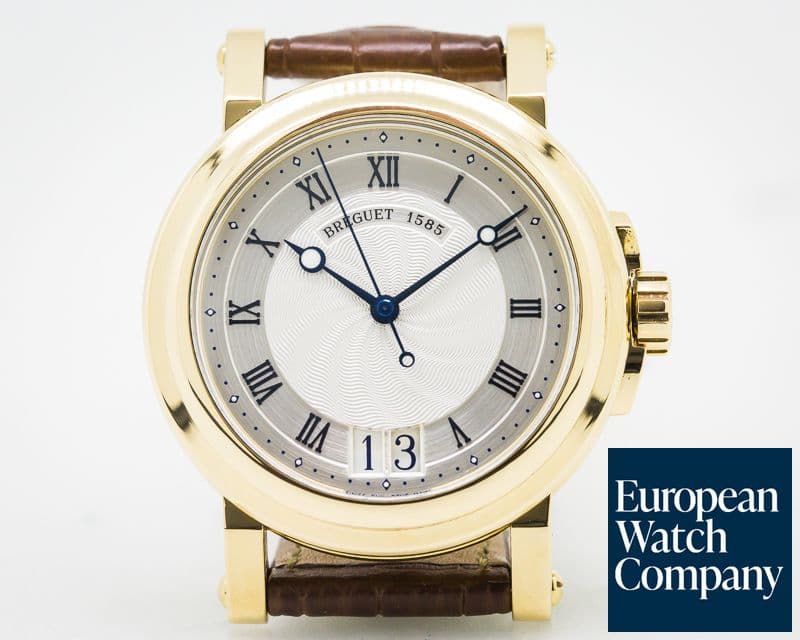 Image of Breguet Marine Automatic Big Date 18K Yellow Gold / Rubber