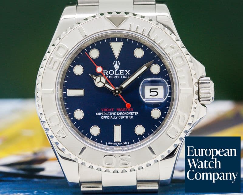 Image of Rolex Yacht Master SS Blue Dial / Platinum Bezel 