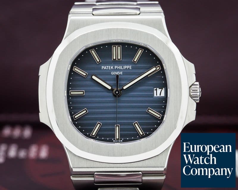 Image of Patek Philippe Jumbo Nautilus Blue Dial SS 
