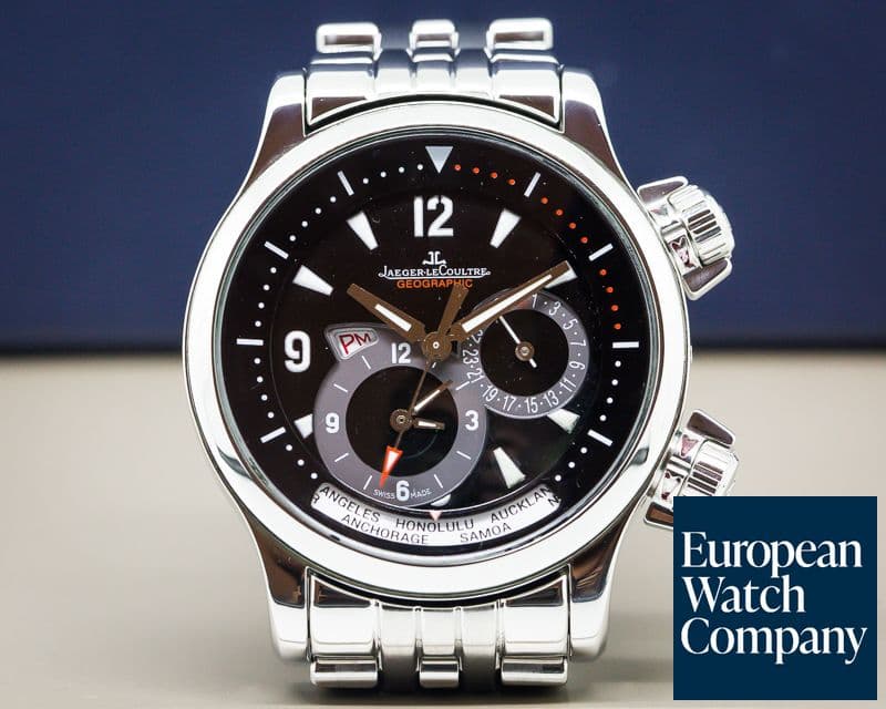 Image of Jaeger LeCoultre Master Compressor Geographic SS / SS Black Dial
