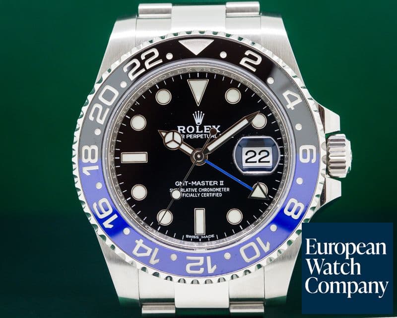 Image of Rolex BLNR GMT Master II Ceramic Black & Blue SS 