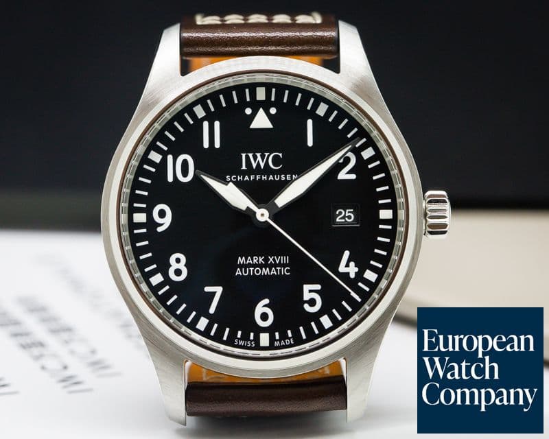 Image of IWC Mark XVIII Black Dial SS 