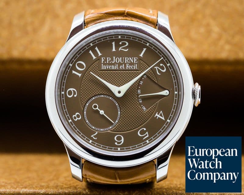 Image of F. P. Journe Chronometre Souverain Havana Platinum 40MM UNWORN