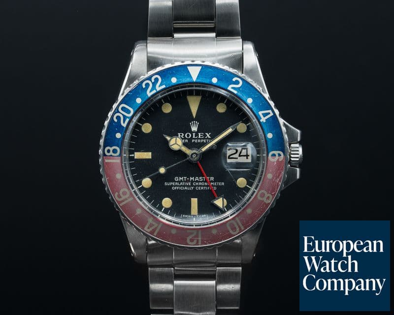 Image of Rolex GMT Master 1675 Blue / Red "Pepsi Bezel" FULL SET 
