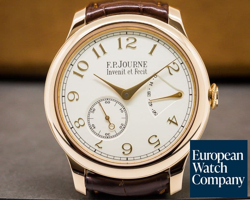 Image of F. P. Journe Chronometre Souverain Red Gold / Silver Dial 40MM UNWORN
