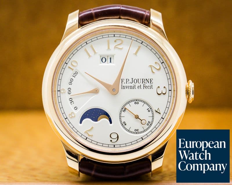Image of F. P. Journe Octa Automatique Lune Red Gold / Gold Numbers 40mm UNWORN