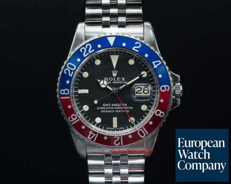 Image of Rolex Vintage GMT Master FIRST SERIES Matte Dial Small Triangle 