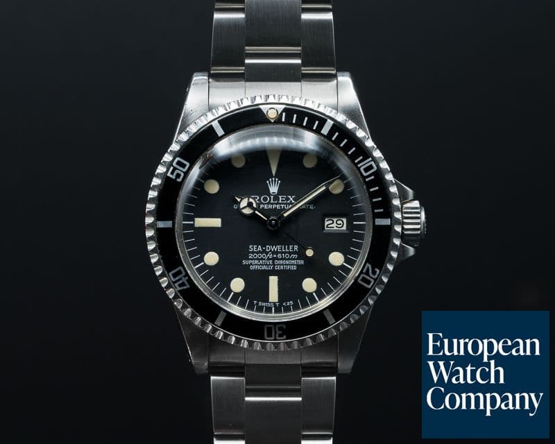 Image of Rolex Vintage Sea Dweller "Rail Dial" Circa 1979 NICE PATINA