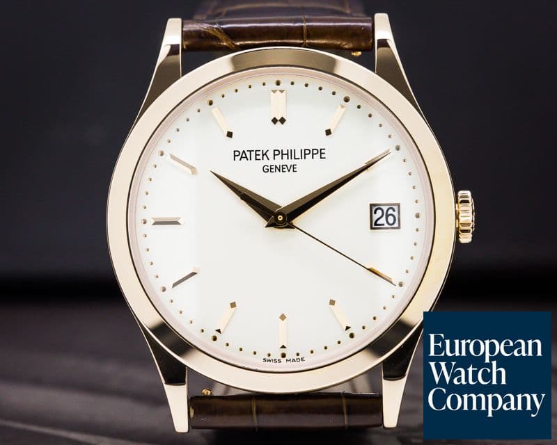 Image of Patek Philippe Calatrava 18K Rose Gold Silver Dial 