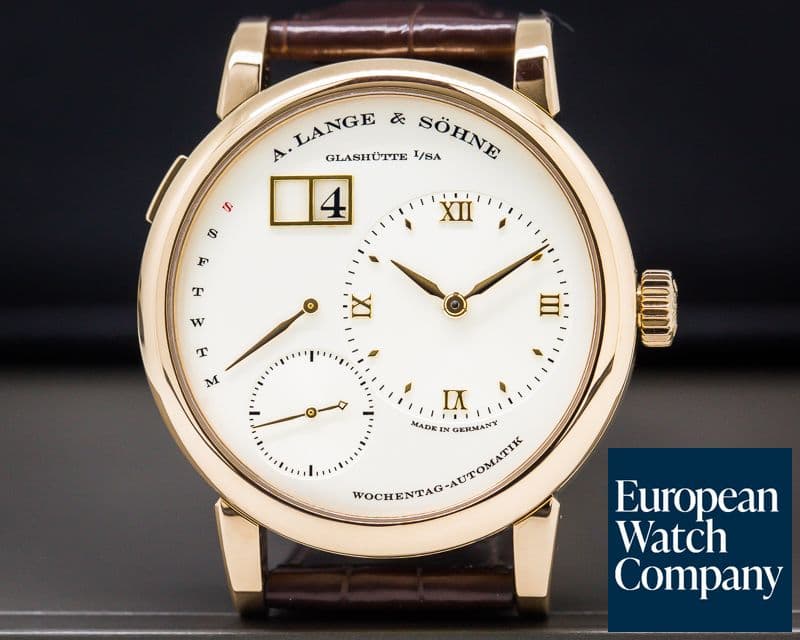 Image of A. Lange and Sohne Lange 1 Daymatic 18K Rose Gold / Deployant 