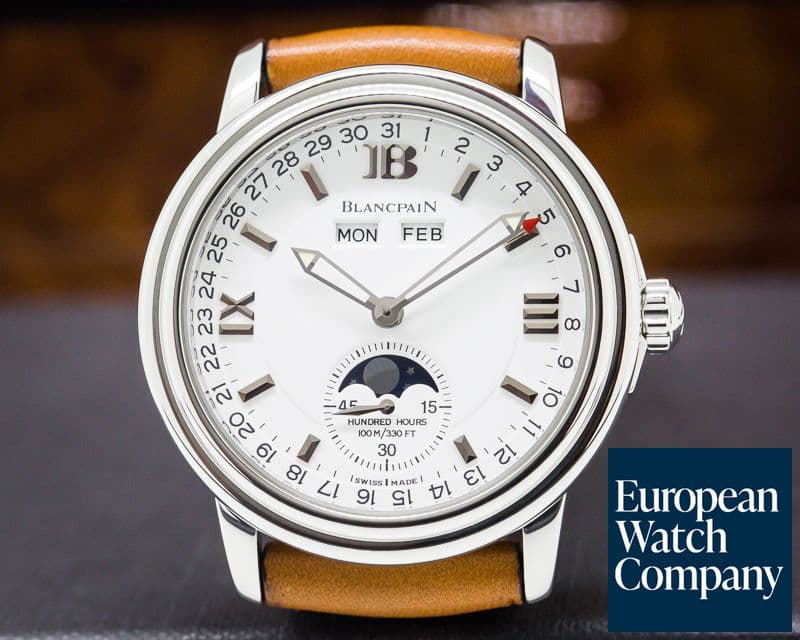 Image of Blancpain Triple Date Moon White Dial