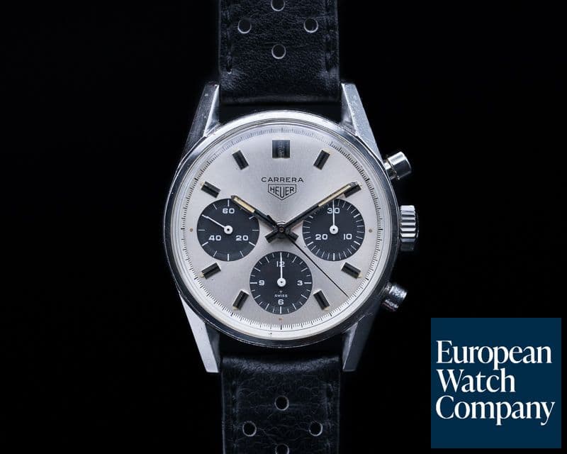 Image of Heuer Vintage Carrera Silver PANDA Dial 2447SN Circa 1960s