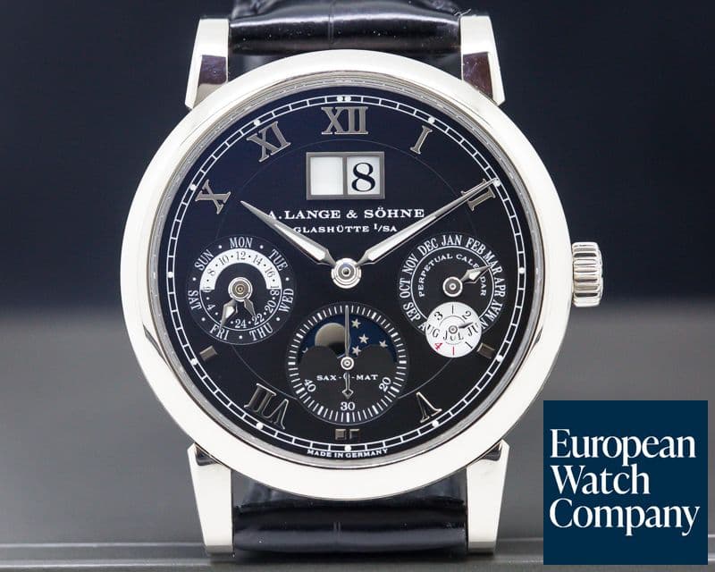 Image of A. Lange & Söhne Langematik Perpetual Calendar Black Dial 18K White Gold 