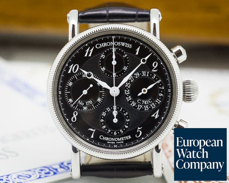 Image of Chronoswiss Chronometer Chronograph SS Black Dial