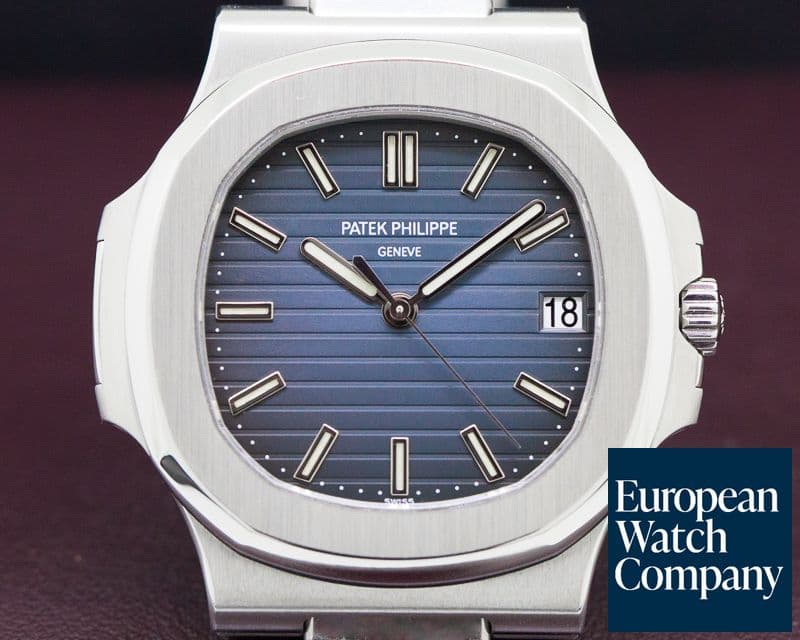 Image of Patek Philippe Jumbo Nautilus Blue Dial SS 