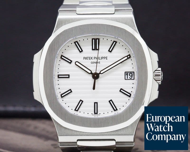 Image of Patek Philippe Jumbo Nautilus White Dial SS 