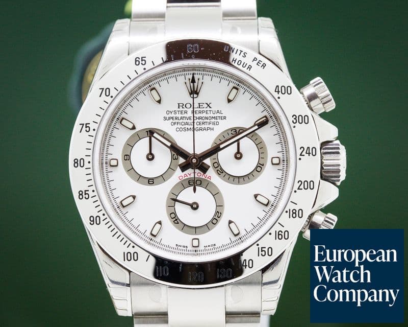 Image of Rolex Daytona White Dial SS UNWORN / STICKERS FULL SET 